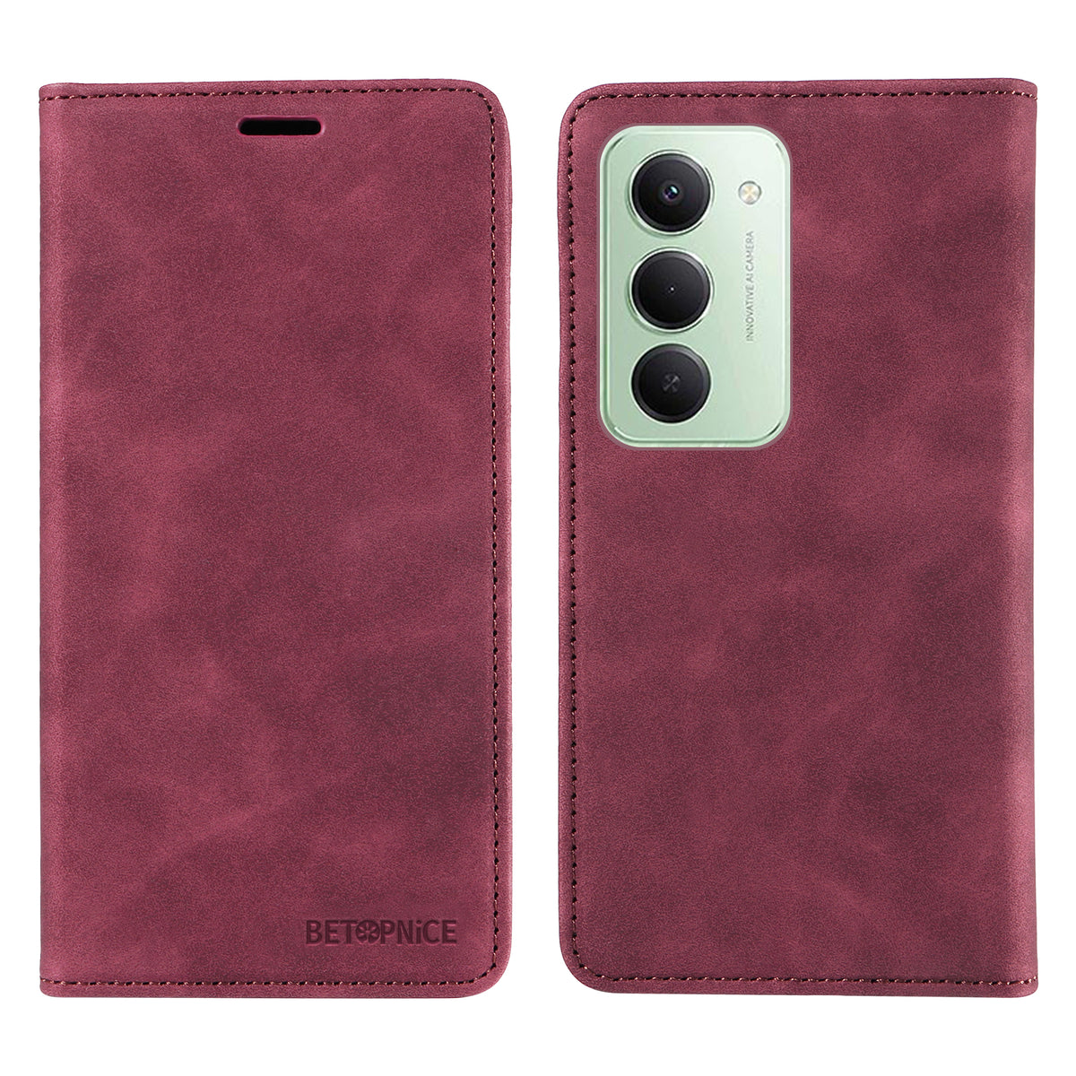 BETOPNICE For Xiaomi Redmi 15 4G (EU) (171mm) Case  Magnetic Closure RFID Blocking Wallet Stand Leather Phone Cover