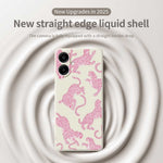 For Samsung Galaxy A08 5G / A08 4G / A07 5G / A07 4G Case Leopards Pattern Printing Straight Edge TPU Phone Back Cover