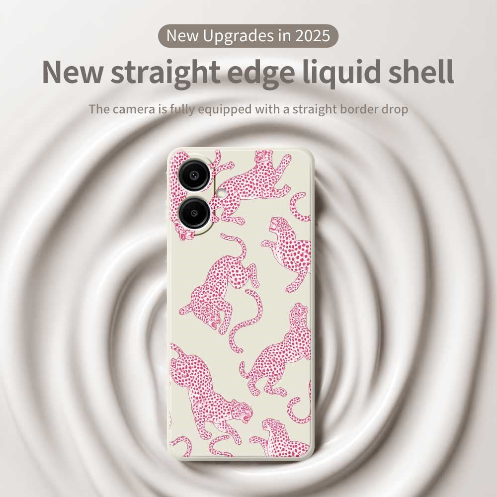 For Samsung Galaxy A08 5G / A08 4G / A07 5G / A07 4G Case Leopards Pattern Printing Straight Edge TPU Phone Back Cover