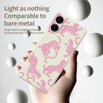 For Samsung Galaxy A08 5G / A08 4G / A07 5G / A07 4G Case Leopards Pattern Printing Straight Edge TPU Phone Back Cover