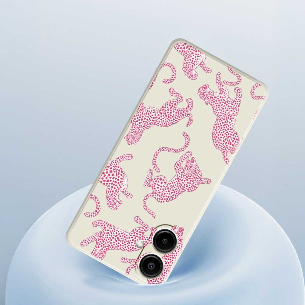 For Samsung Galaxy A08 5G / A08 4G / A07 5G / A07 4G Case Leopards Pattern Printing Straight Edge TPU Phone Back Cover