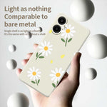 For Samsung Galaxy A08 5G / A08 4G / A07 5G / A07 4G Case Daisy Pattern Printing Straight Edge TPU Phone Back Cover