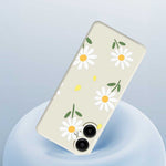 For Samsung Galaxy A08 5G / A08 4G / A07 5G / A07 4G Case Daisy Pattern Printing Straight Edge TPU Phone Back Cover