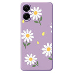 For Samsung Galaxy A08 5G / A08 4G / A07 5G / A07 4G Case Daisy Pattern Printing Straight Edge TPU Phone Back Cover