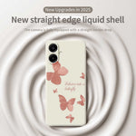 Til Samsung Galaxy A08 5G / A08 4G / A07 5G / A07 4G Cover med sommerfuglemønster, lige kant, TPU telefonbagcover