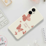 Til Samsung Galaxy A08 5G / A08 4G / A07 5G / A07 4G Cover med sommerfuglemønster, lige kant, TPU telefonbagcover