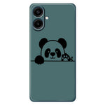 Til Samsung Galaxy A08 5G / A08 4G / A07 5G / A07 4G Cover med Panda Hoved Mønster Tryk Lige Kant TPU Telefon Bagcover
