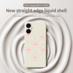 For Samsung Galaxy A08 5G / A08 4G / A07 5G / A07 4G Case Bows Pattern Printing Straight Edge TPU Phone Back Cover