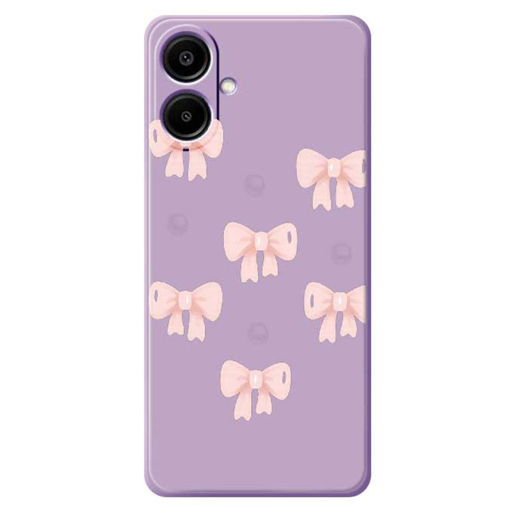 For Samsung Galaxy A08 5G / A08 4G / A07 5G / A07 4G Case Bows Pattern Printing Straight Edge TPU Phone Back Cover