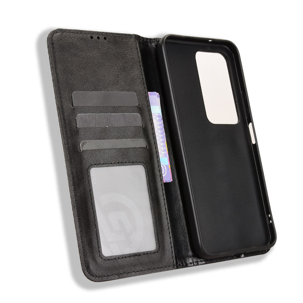 For Xiaomi Redmi 15 4G (EU) (171mm) Leather Case Wallet Stand Retro Texture Phone Cover