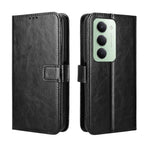 For Xiaomi Redmi 15 4G (EU) (171mm) PU Leather Case with Strap Crazy Horse Texture Phone Wallet Cover