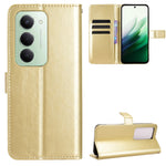 For Xiaomi Redmi 15 4G (EU) (171mm) PU Leather Case with Strap Crazy Horse Texture Phone Wallet Cover