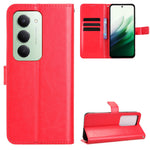 For Xiaomi Redmi 15 4G (EU) (171mm) PU Leather Case with Strap Crazy Horse Texture Phone Wallet Cover