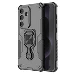 For Samsung Galaxy S25 FE Case Rotatable Ring Kickstand PC + TPU Shockproof Phone Cover