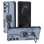 For Samsung Galaxy S25 FE Case Rotatable Ring Kickstand PC + TPU Shockproof Phone Cover