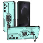 For Samsung Galaxy S25 FE Case Rotatable Ring Kickstand PC + TPU Shockproof Phone Cover