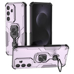 For Samsung Galaxy S25 FE Case Rotatable Ring Kickstand PC + TPU Shockproof Phone Cover