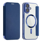 AMORUS For iPhone 17 Case Compatible with MagSafe RFID Blocking Card Holder Leather Phone Cover