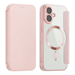 AMORUS For iPhone 17 Case Compatible with MagSafe RFID Blocking Card Holder Leather Phone Cover