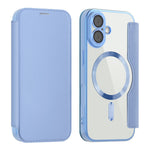 AMORUS For iPhone 17 Case Compatible with MagSafe RFID Blocking Card Holder Leather Phone Cover