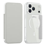 AMORUS For iPhone 17 Pro Max Case Compatible with MagSafe RFID Blocking Card Holder Leather Phone Cover