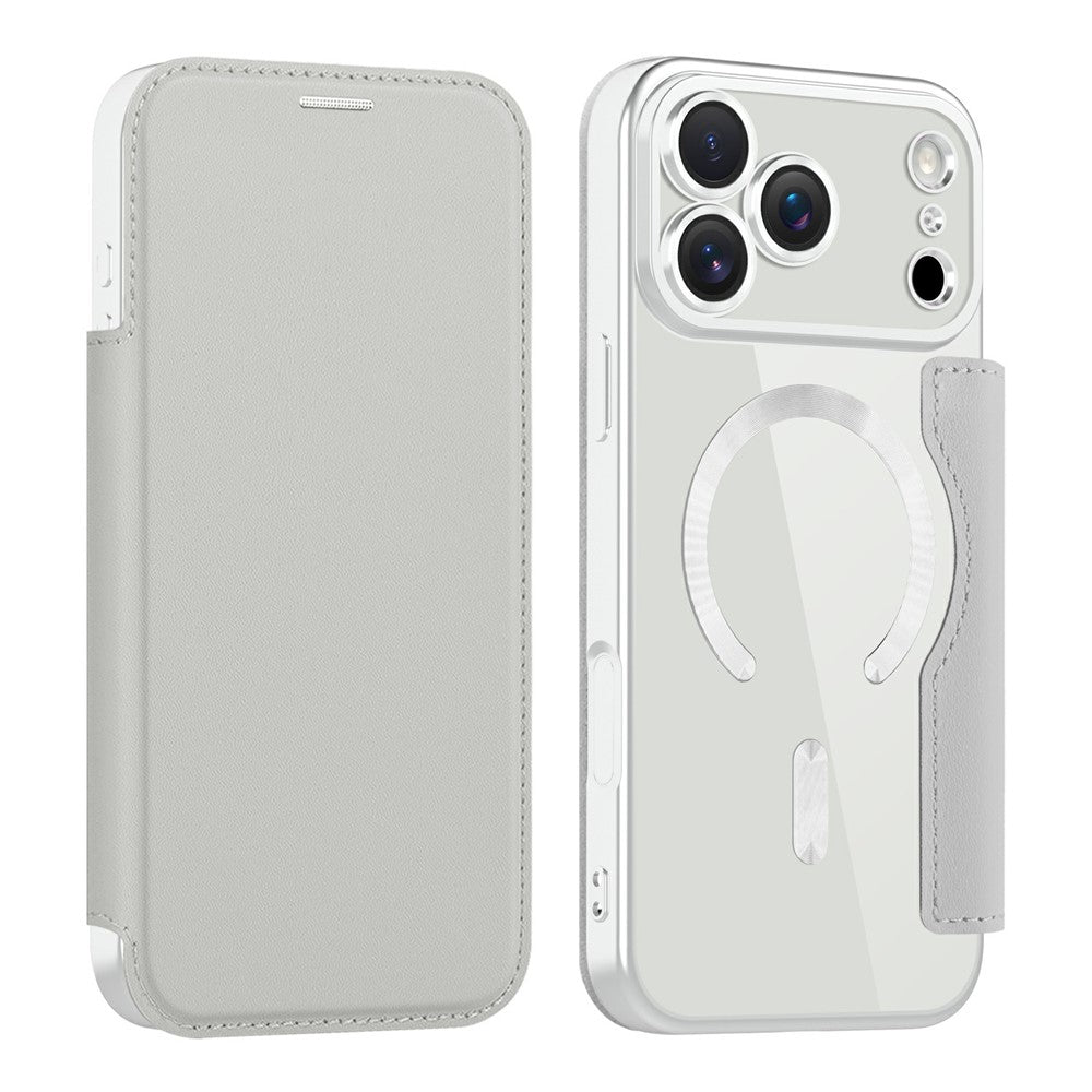 AMORUS For iPhone 17 Pro Max Case Compatible with MagSafe RFID Blocking Card Holder Leather Phone Cover