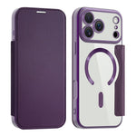 AMORUS For iPhone 17 Pro Max Case Compatible with MagSafe RFID Blocking Card Holder Leather Phone Cover