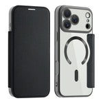 AMORUS For iPhone 17 Pro Max Case Compatible with MagSafe RFID Blocking Card Holder Leather Phone Cover