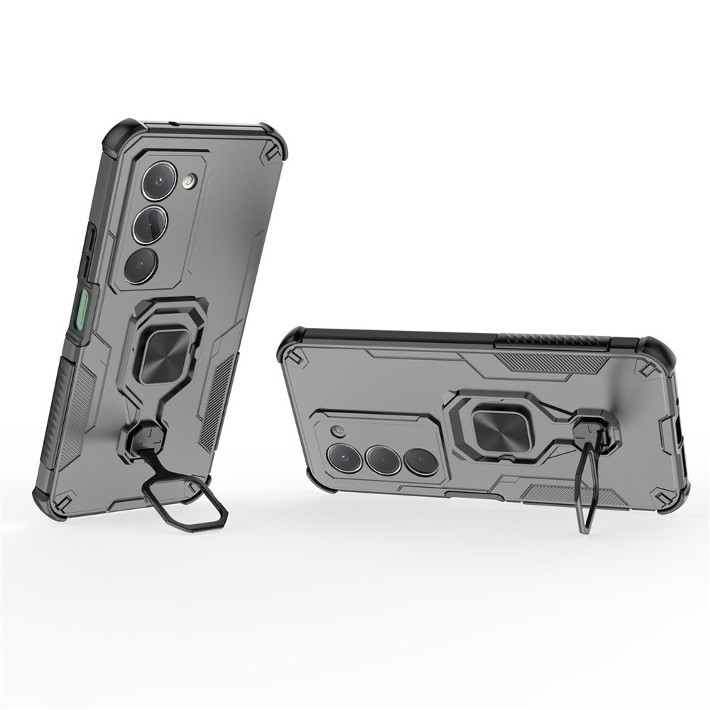 For Xiaomi Redmi 15 5G (Global) (169mm) Case Rotatable Ring Kickstand PC + TPU Shockproof Phone Cover