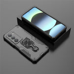 For Xiaomi Redmi 15 5G (Global) (169mm) Case Rotatable Ring Kickstand PC + TPU Shockproof Phone Cover