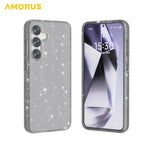 AMORUS For Samsung Galaxy S25 / S24 Case Soft TPU Hard PC Back Shockproof Phone Cover