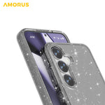 AMORUS For Samsung Galaxy S25 / S24 Case Soft TPU Hard PC Back Shockproof Phone Cover