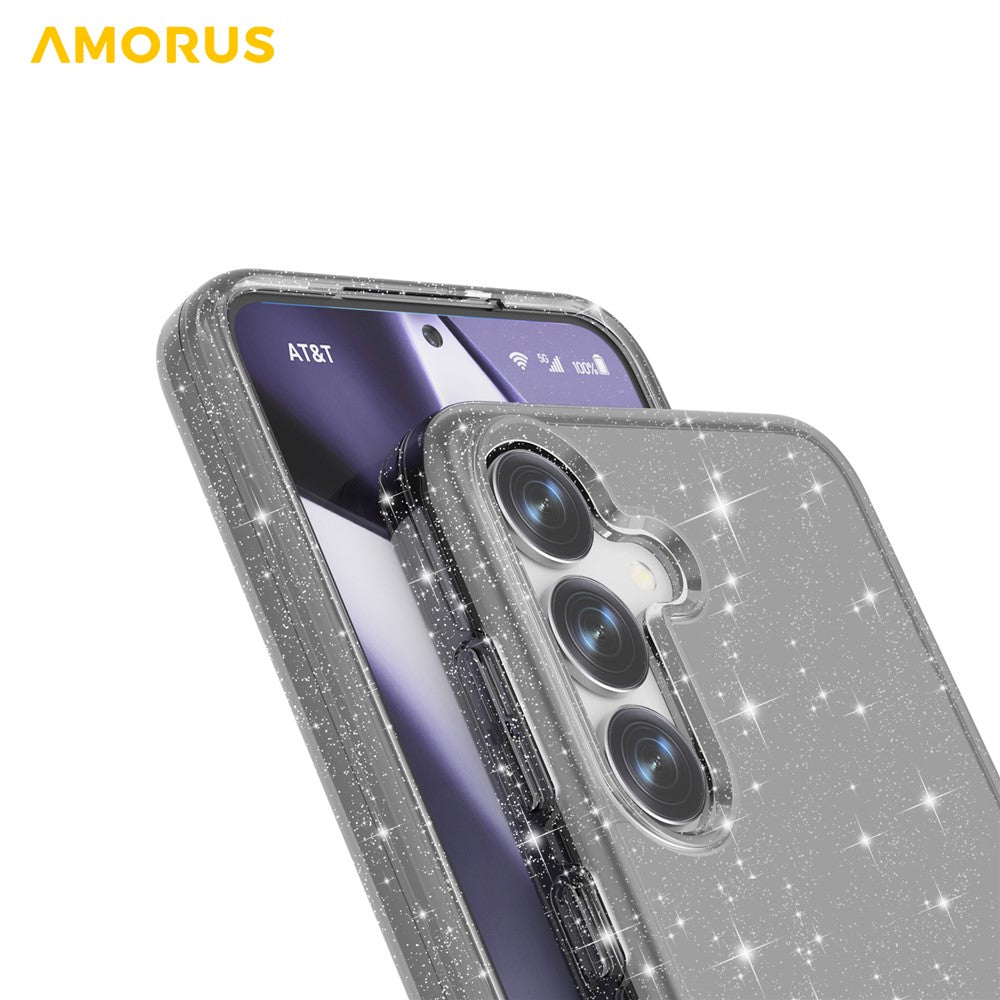AMORUS For Samsung Galaxy S25 / S24 Case Soft TPU Hard PC Back Shockproof Phone Cover