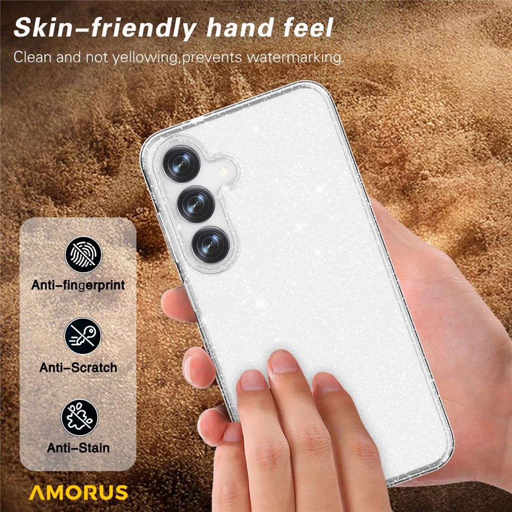 AMORUS For Samsung Galaxy S25 / S24 Case Soft TPU Hard PC Back Shockproof Phone Cover