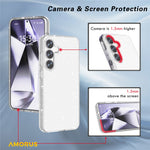 AMORUS For Samsung Galaxy S25 / S24 Case Soft TPU Hard PC Back Shockproof Phone Cover