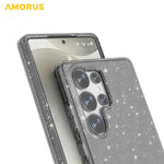 AMORUS For Samsung Galaxy S25 Ultra Case Soft TPU Hard PC Back Shockproof Phone Cover