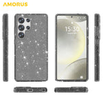 AMORUS For Samsung Galaxy S25 Ultra Case Soft TPU Hard PC Back Shockproof Phone Cover