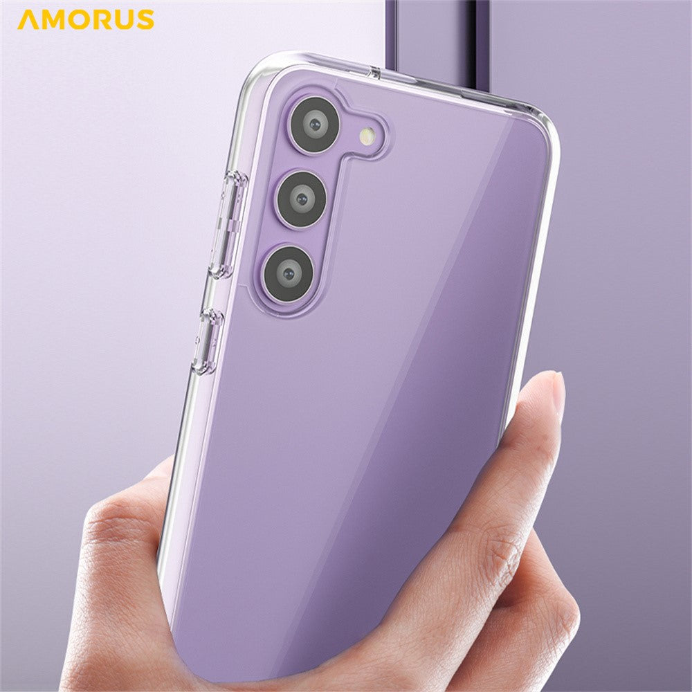 AMORUS For Samsung Galaxy S23+ Case Soft TPU Hard PC Back Shockproof Phone Cover