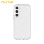 AMORUS For Samsung Galaxy S23 FE Case Soft TPU Hard PC Back Shockproof Phone Cover