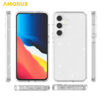 AMORUS For Samsung Galaxy S23 FE Case Soft TPU Hard PC Back Shockproof Phone Cover
