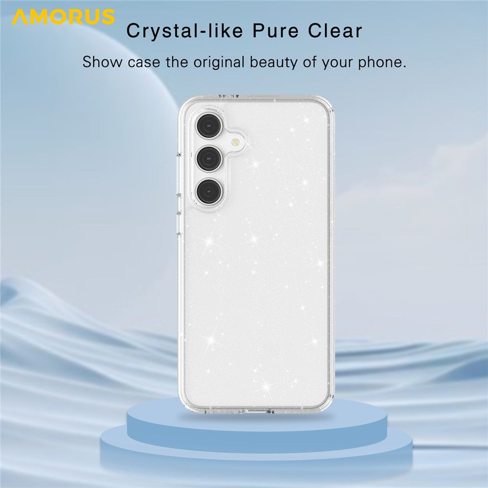 AMORUS For Samsung Galaxy S23 FE Case Soft TPU Hard PC Back Shockproof Phone Cover