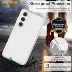 AMORUS For Samsung Galaxy S23 FE Case Soft TPU Hard PC Back Shockproof Phone Cover