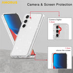AMORUS For Samsung Galaxy S23 FE Case Soft TPU Hard PC Back Shockproof Phone Cover