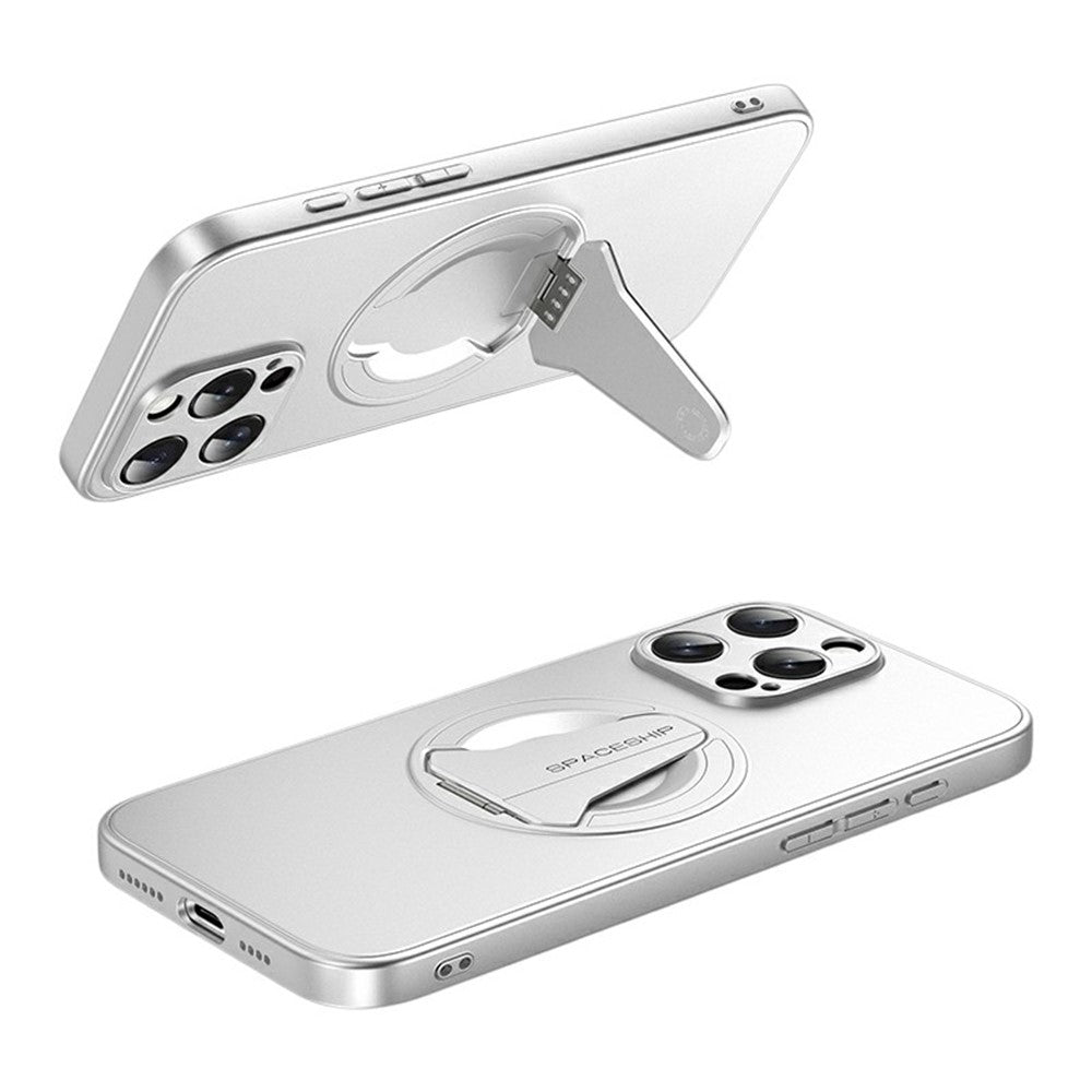 For iPhone 13 Pro Case Compatible with MagSafe Hidden Kickstand Skin-Feel Matte PC TPU Phone Back Cover