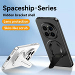 For Honor Magic7 Pro 5G Magnetic Case Hidden Kickstand Skin-Feel Matte PC TPU Phone Back Cover