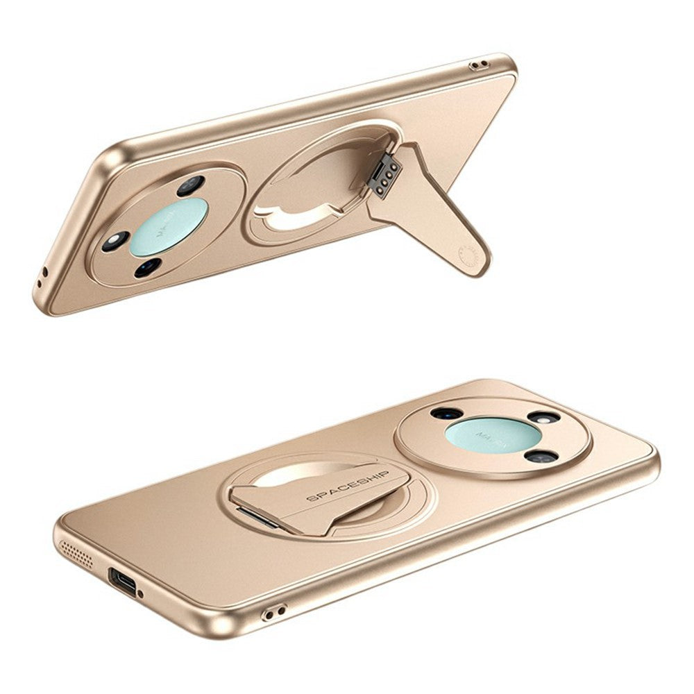 For Honor X60 5G Magnetic Case Hidden Kickstand Skin-Feel Matte PC TPU Phone Back Cover