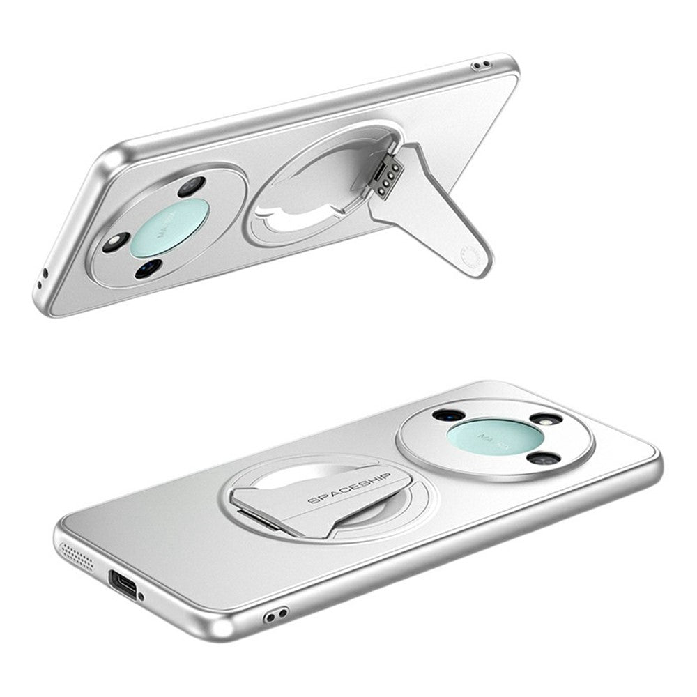 For Honor X60 5G Magnetic Case Hidden Kickstand Skin-Feel Matte PC TPU Phone Back Cover