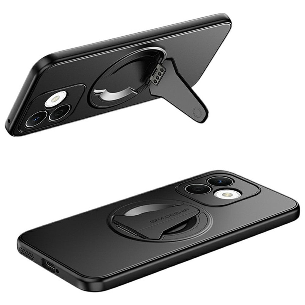 For Honor X60i 5G Case Magnetic Case Hidden Kickstand Skin-Feel Matte PC TPU Phone Back Cover