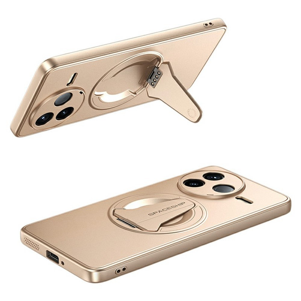 For Xiaomi Poco F7 Pro 5G / Redmi K80 5G Magnetic Case Hidden Kickstand Skin-Feel Matte PC TPU Phone Back Cover