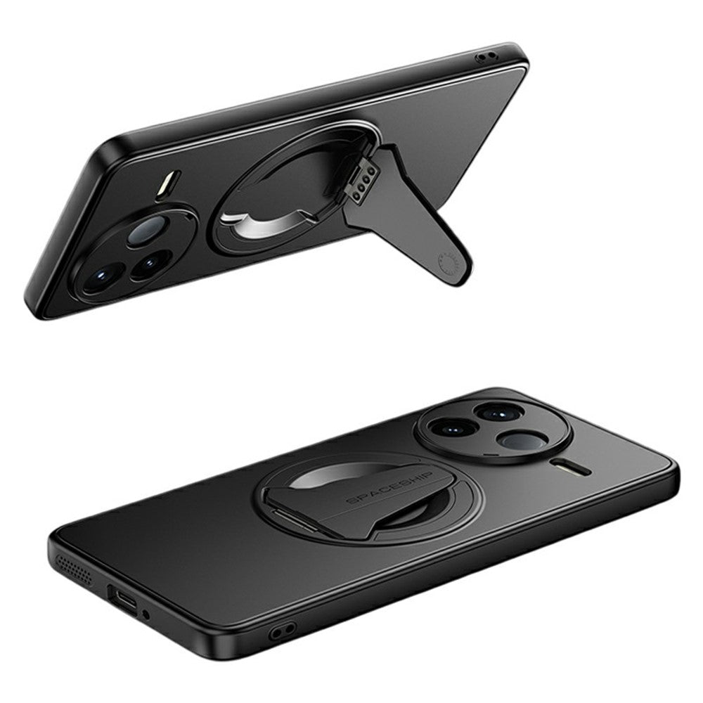 For Xiaomi Poco F7 Pro 5G / Redmi K80 5G Magnetic Case Hidden Kickstand Skin-Feel Matte PC TPU Phone Back Cover